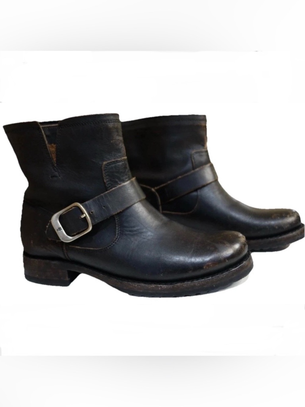 Frye Veronica Flex Bootie Antique Black Leather Women's Size 8